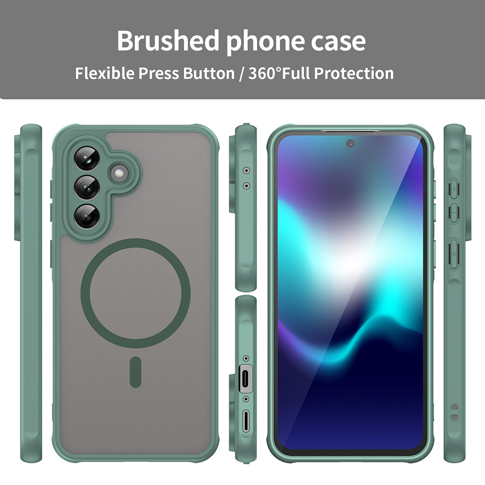 MagSafe futrola za Samsung Galaxy A37 5G, Techsuit, HaloFrost II, Zelena