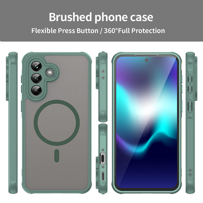 MagSafe futrola za Samsung Galaxy A37 5G, Techsuit, HaloFrost II, Zelena
