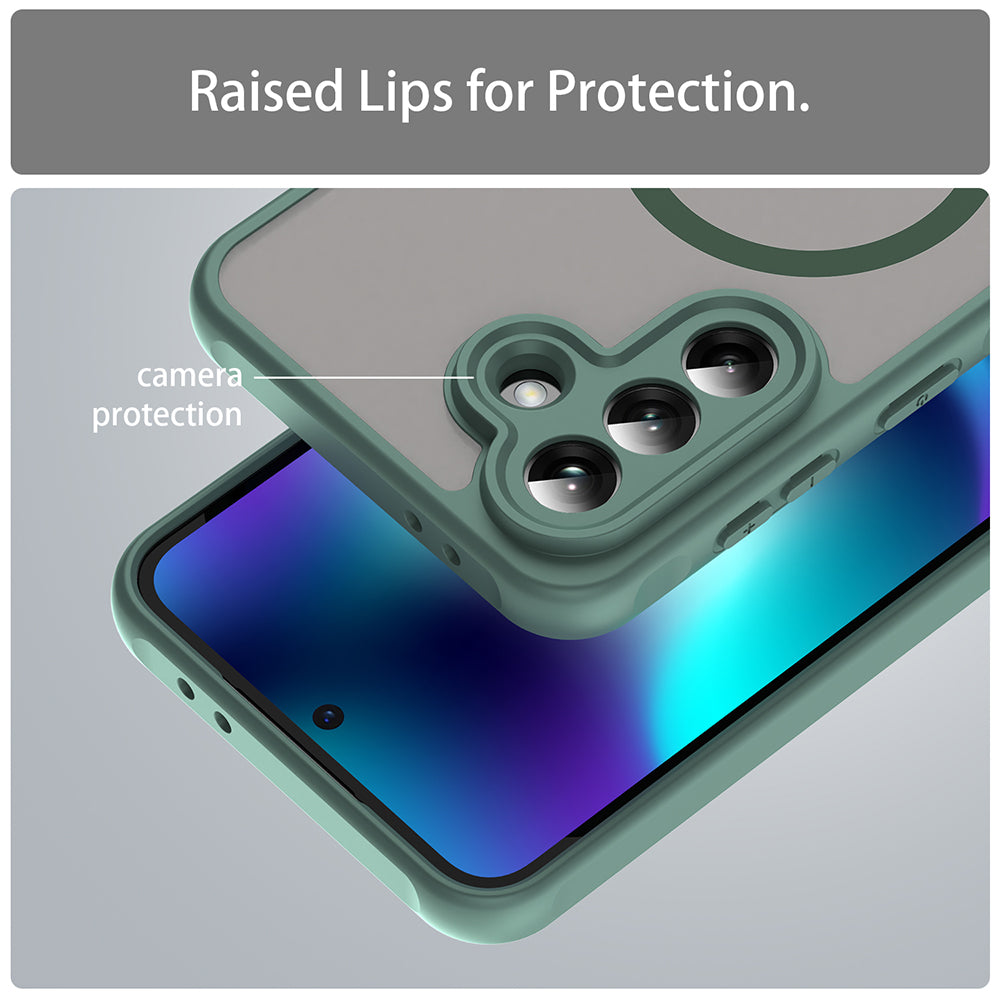 MagSafe futrola za Samsung Galaxy A37 5G, Techsuit, HaloFrost II, Zelena