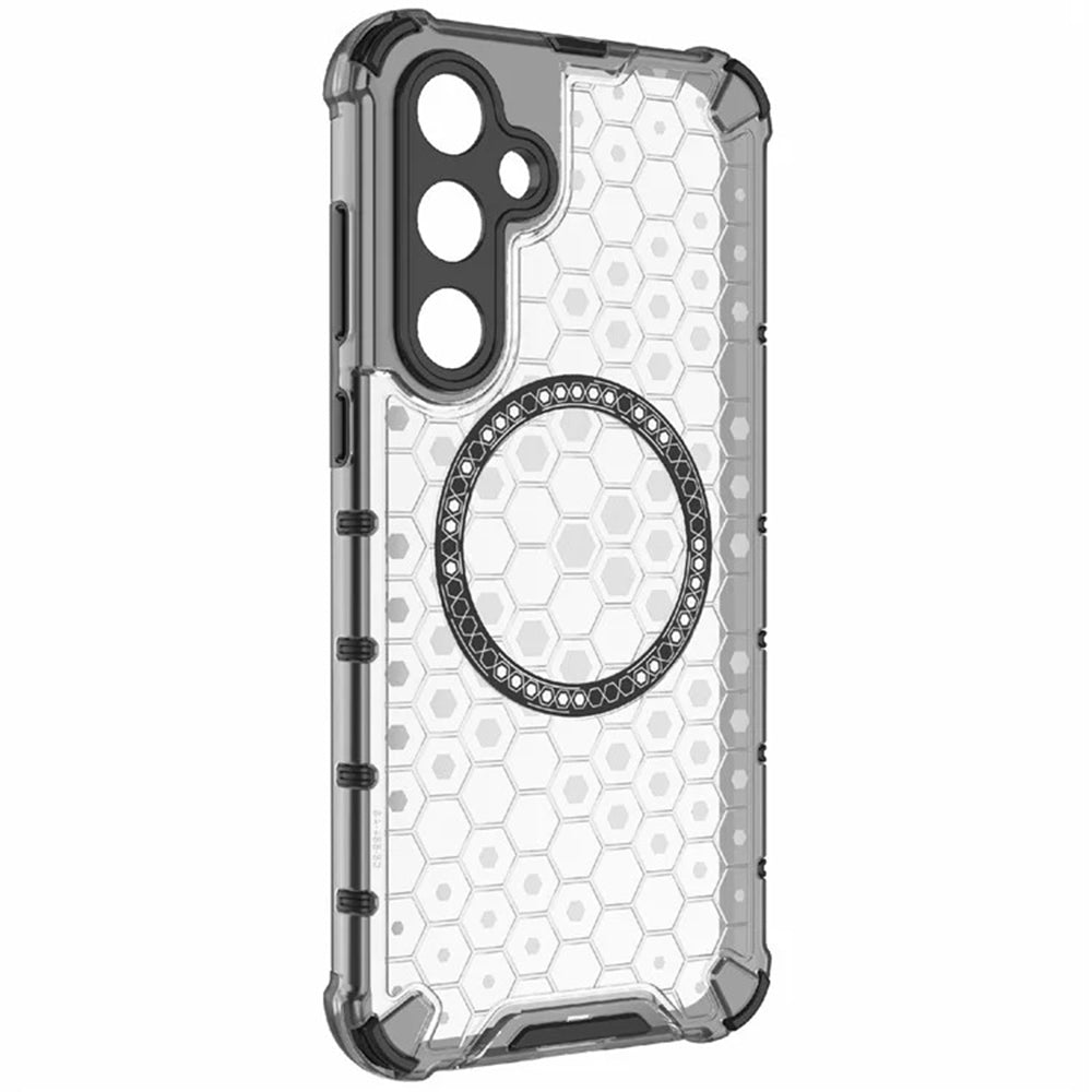 MagSafe futrola za Samsung Galaxy A55 5G A556, Techsuit, HoneyComb Shield, Bijela
