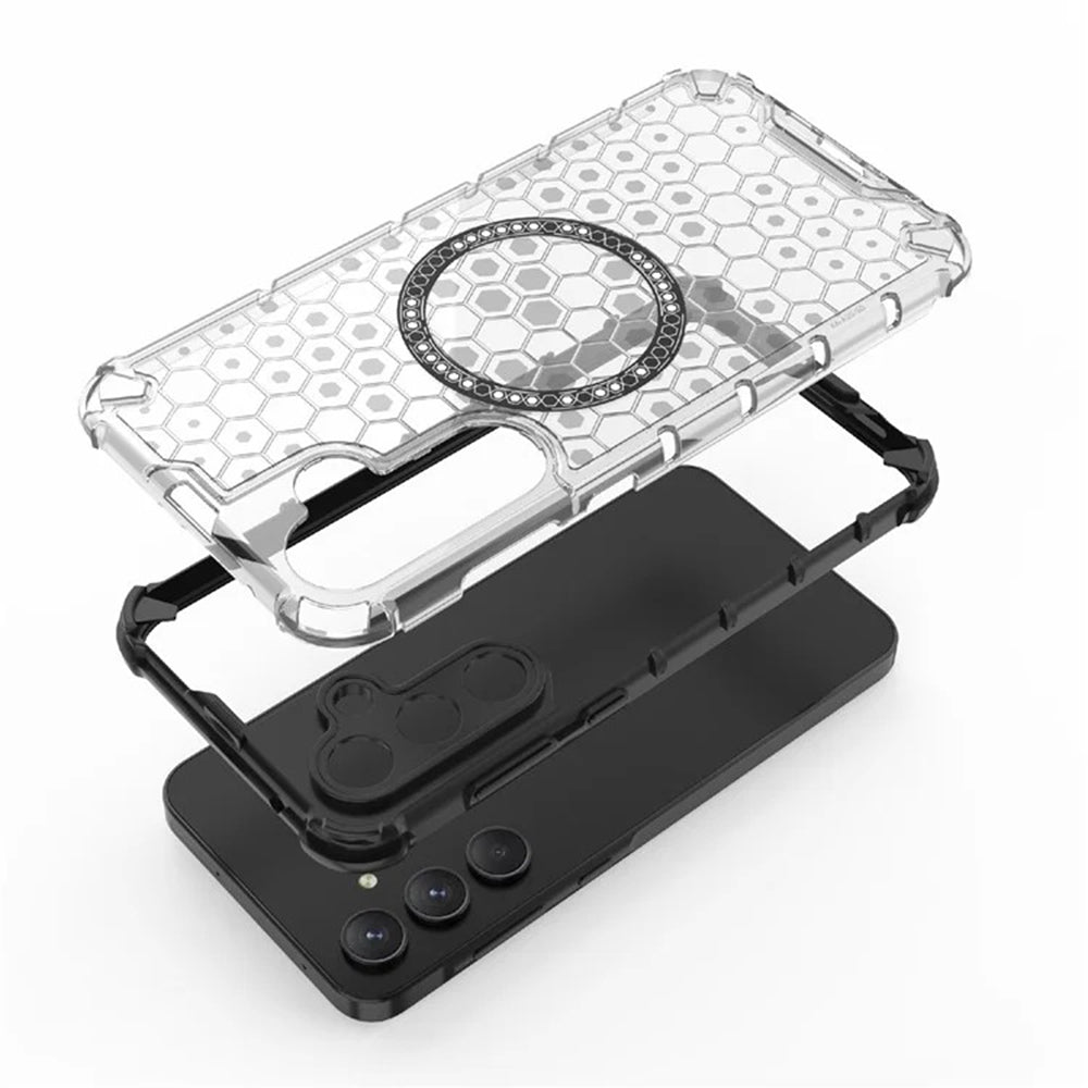 MagSafe futrola za Samsung Galaxy A55 5G A556, Techsuit, HoneyComb Shield, Crna