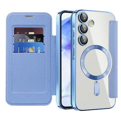 MagSafe futrola za Samsung Galaxy A55 5G A556, Techsuit, SmartMag Book, Plava