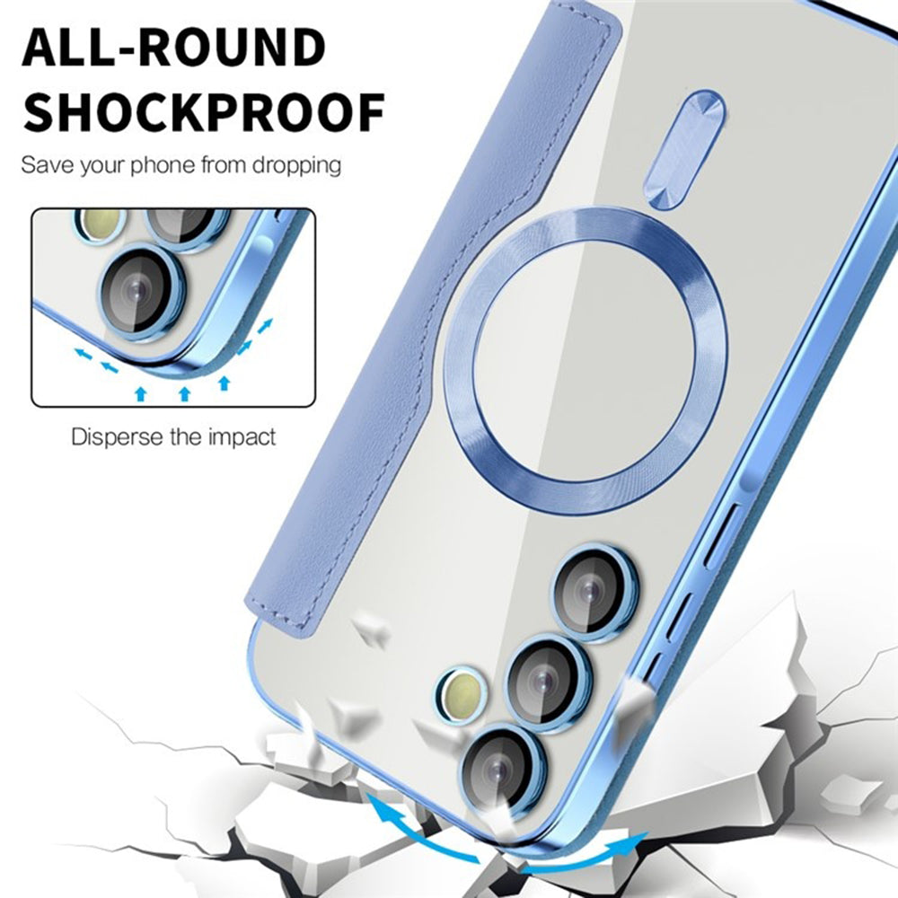 MagSafe futrola za Samsung Galaxy A55 5G A556, Techsuit, SmartMag Book, Plava