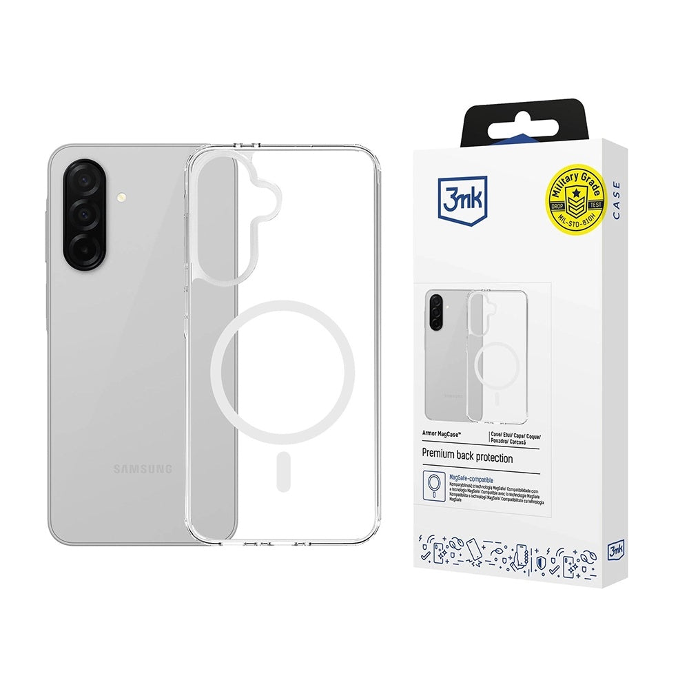 Futrola MagSafe za Samsung Galaxy A56 A566 / A36 A366, 3MK, Armor MagCase, Prozirna