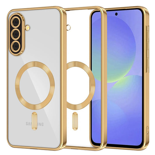 MagSafe futrola za Samsung Galaxy A56 A566 / A36 A366, Techsuit, Luxury Crystal, Zlatna