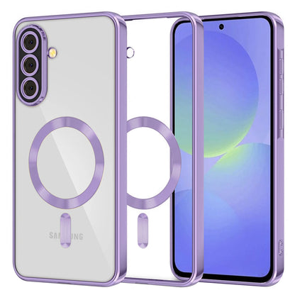 MagSafe futrola za Samsung Galaxy A56 A566 / A36 A366, Techsuit, Luxury Crystal, Svijetlo Ljubičasta