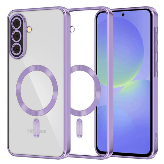MagSafe futrola za Samsung Galaxy A56 A566 / A36 A366, Techsuit, Luxury Crystal, Svijetlo Ljubičasta