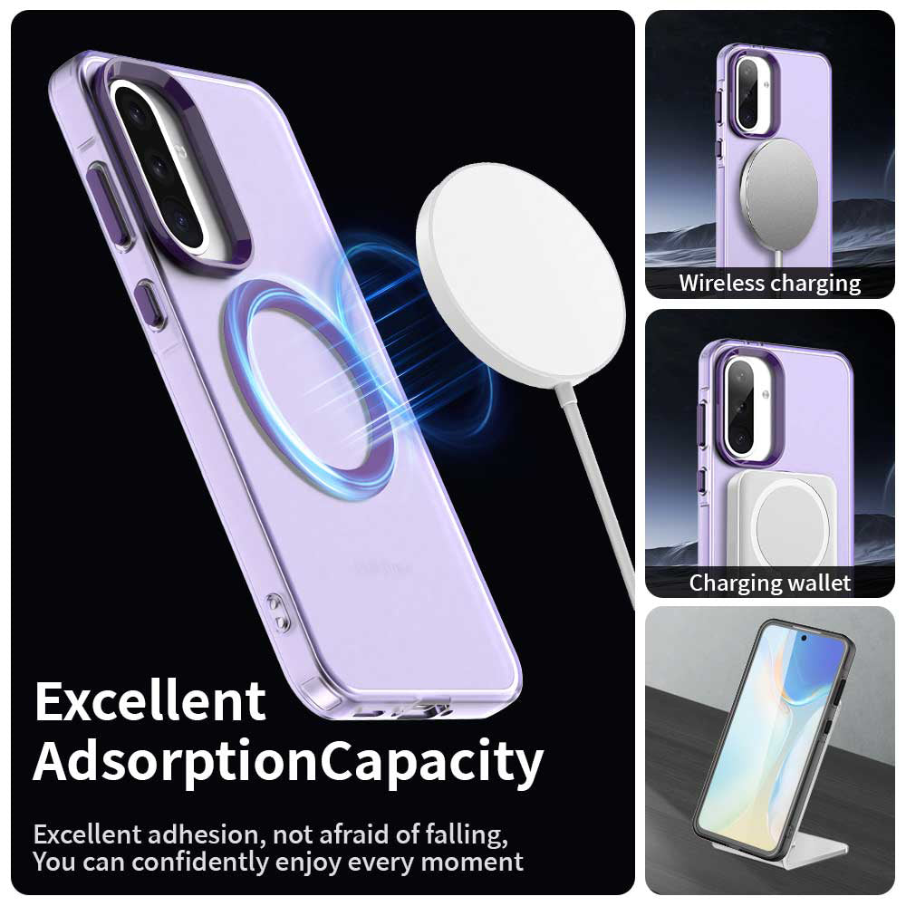 MagSafe futrola za Samsung Galaxy A56 A566, Techsuit, CandyCase, Ljubičasta