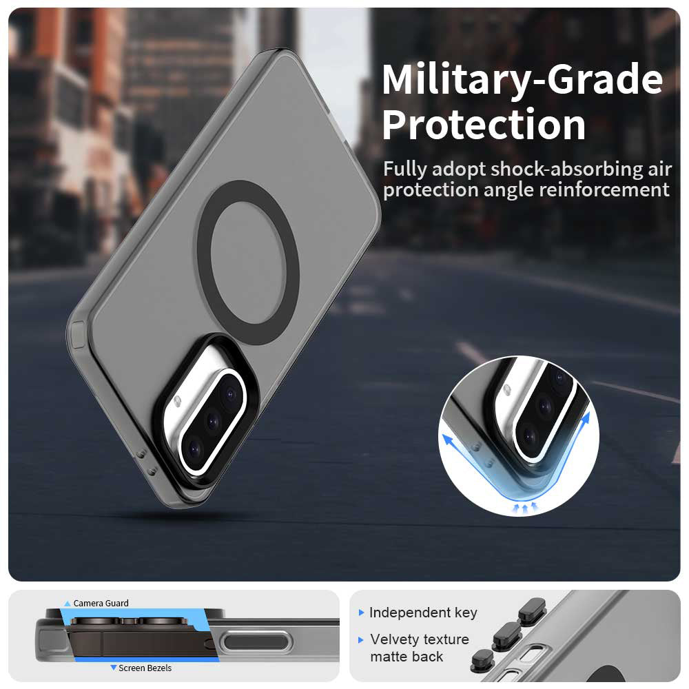 MagSafe futrola za Samsung Galaxy A56 A566, Techsuit, CandyCase, Crna