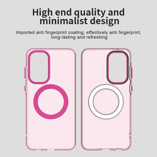 MagSafe futrola za Samsung Galaxy A56 A566, Techsuit, CandyCase, Roza