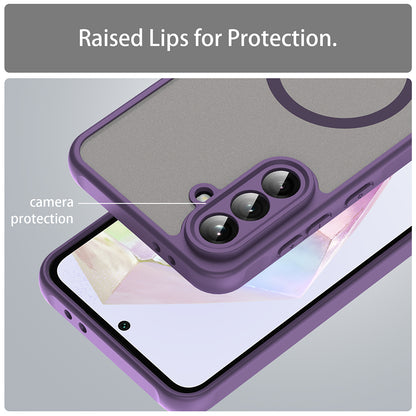 MagSafe futrola za Samsung Galaxy A56 A566, Techsuit, HaloFrost II, Ljubičasta
