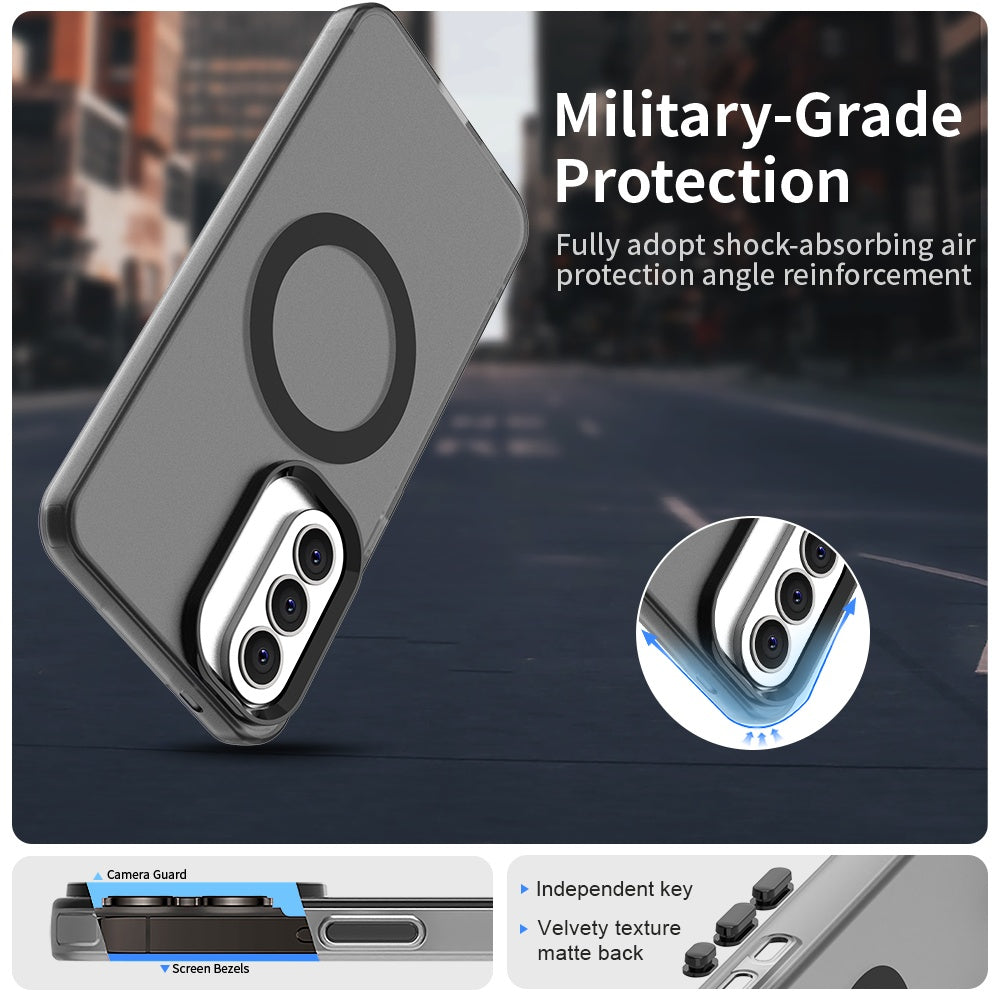 MagSafe futrola za Samsung Galaxy A57 5G, Techsuit, CandyCase, Crna