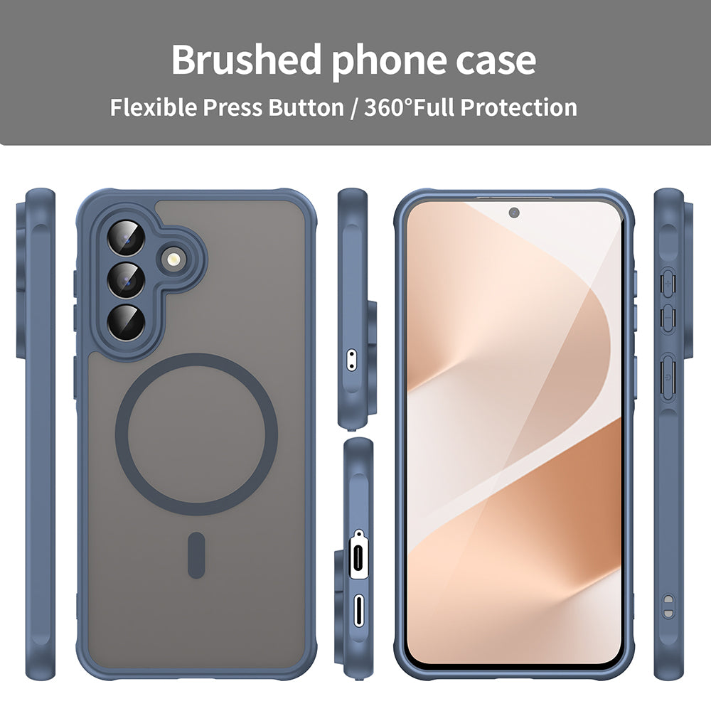 Futrola MagSafe za Samsung Galaxy A57 5G, Techsuit, HaloFrost II, Tamnoplava