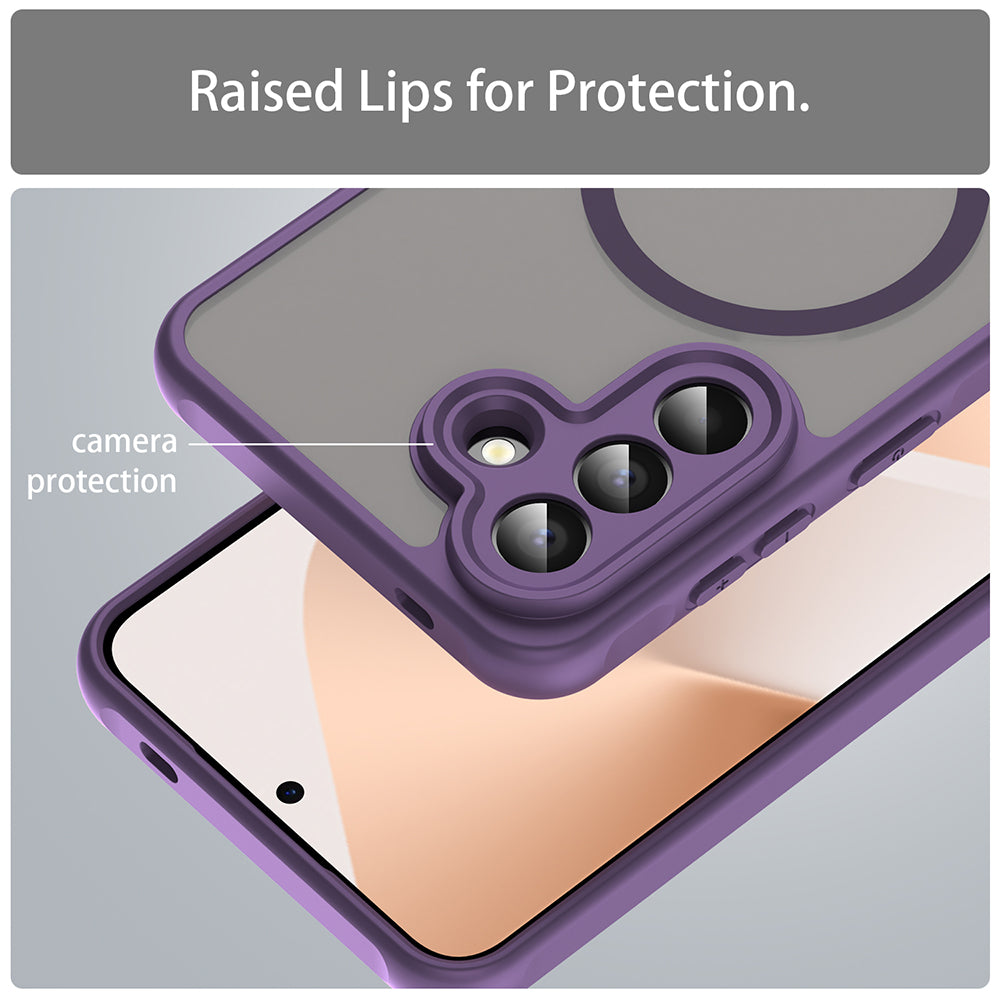 Futrola MagSafe za Samsung Galaxy A57 5G, Techsuit, HaloFrost II, Ljubičasta
