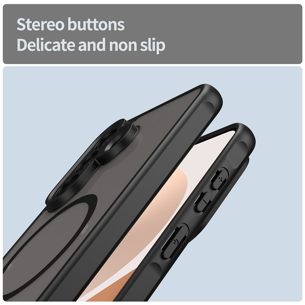 MagSafe futrola za Samsung Galaxy A57 5G, Techsuit, HaloFrost II, Crna