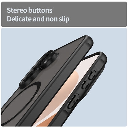 MagSafe futrola za Samsung Galaxy A57 5G, Techsuit, HaloFrost II, Crna