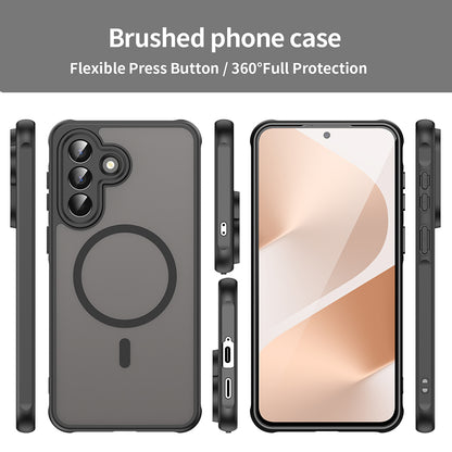 MagSafe futrola za Samsung Galaxy A57 5G, Techsuit, HaloFrost II, Crna