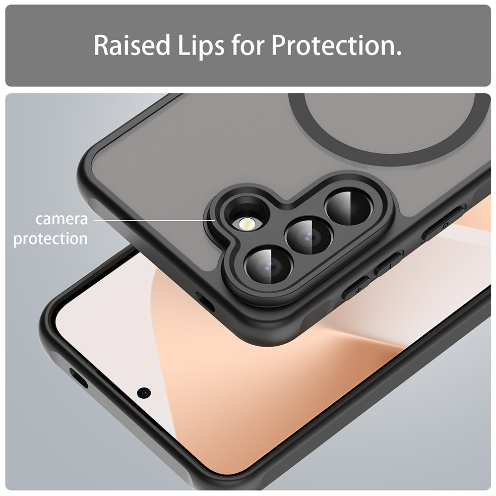 MagSafe futrola za Samsung Galaxy A57 5G, Techsuit, HaloFrost II, Crna