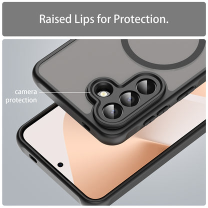 MagSafe futrola za Samsung Galaxy A57 5G, Techsuit, HaloFrost II, Crna