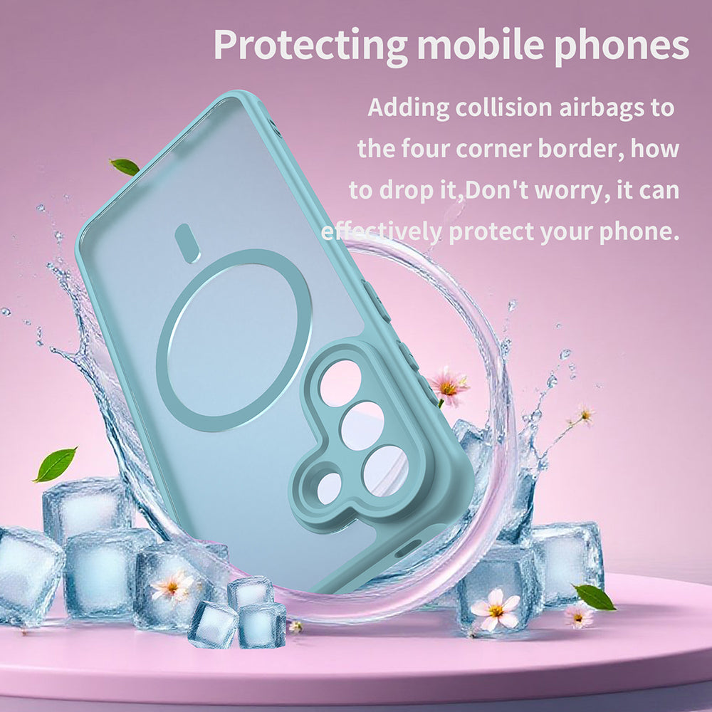 Futrola MagSafe za Samsung Galaxy A57 5G, Techsuit, HaloFrost II, Svijetlo zelena