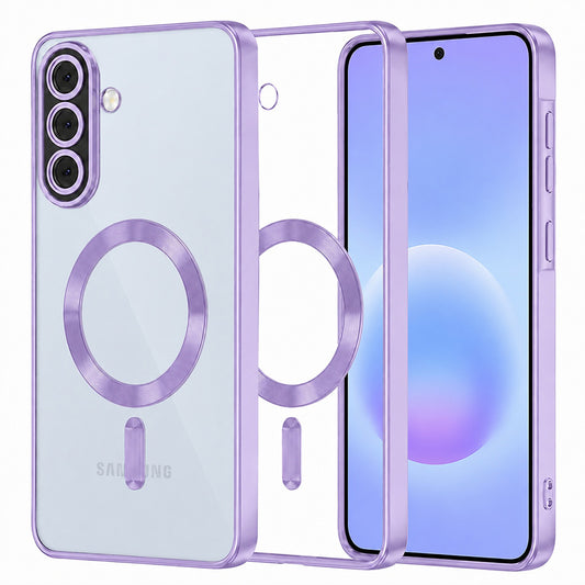 MagSafe futrola za Samsung Galaxy A57 5G, Techsuit, Luxury Crystal, Svijetlo Ljubičasta