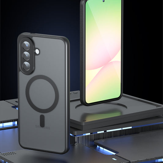 Futrola MagSafe za Samsung Galaxy A57 5G, Techsuit, PureFrost, Satin Crna