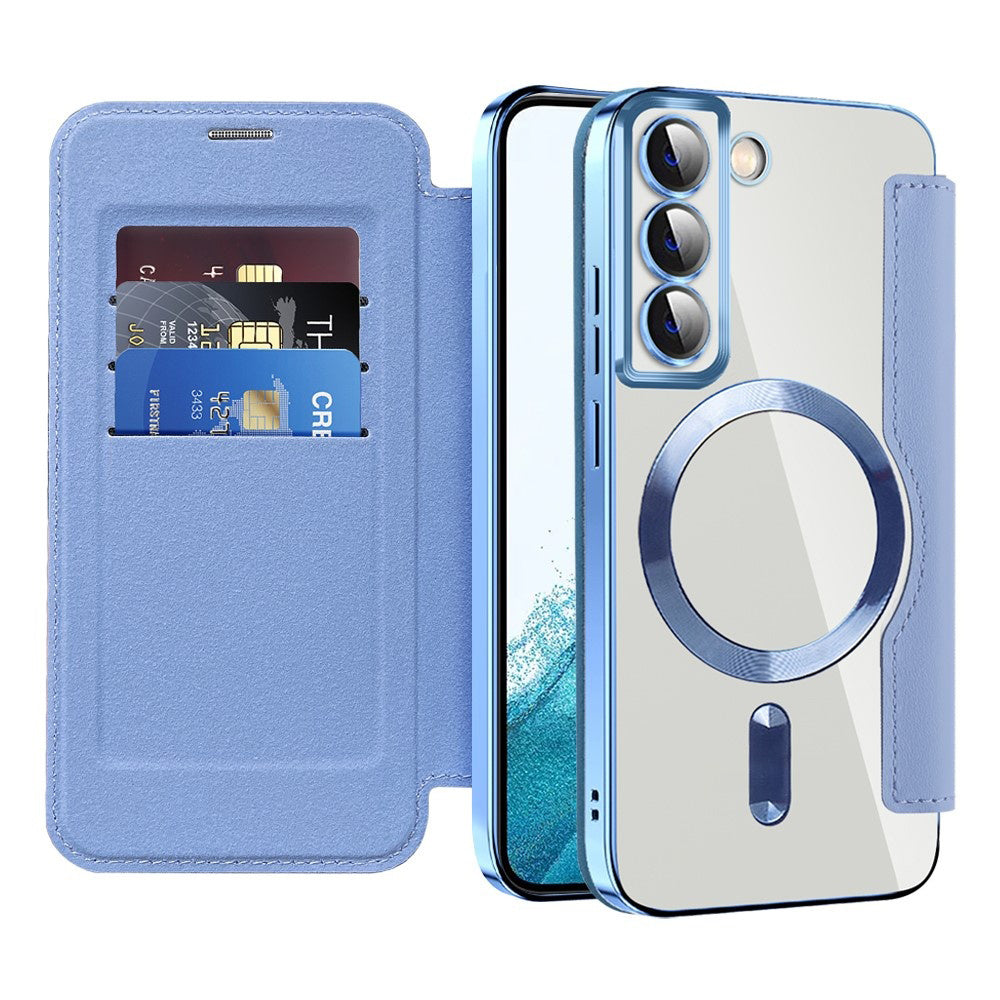 MagSafe futrola za Samsung Galaxy S22 5G S901, Techsuit, SmartMag Book, Plava