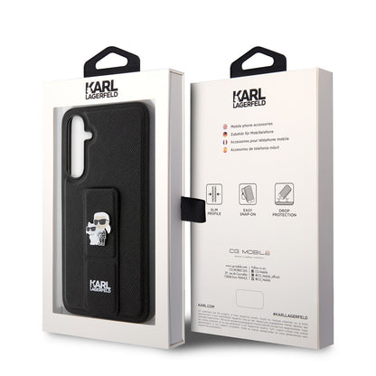 MagSafe futrola za Samsung Galaxy S23 FE S711, Karl Lagerfeld, Saffiano Gripstand Karl & Choupette, Plava