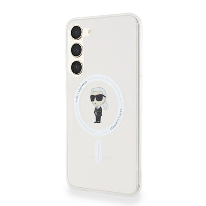 Futrola MagSafe za Samsung Galaxy S23+ S916, Karl Lagerfeld, IML Ikonik Karl, Prozirna