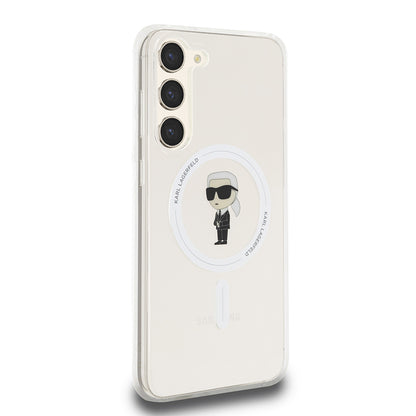 Futrola MagSafe za Samsung Galaxy S23+ S916, Karl Lagerfeld, IML Ikonik Karl, Prozirna