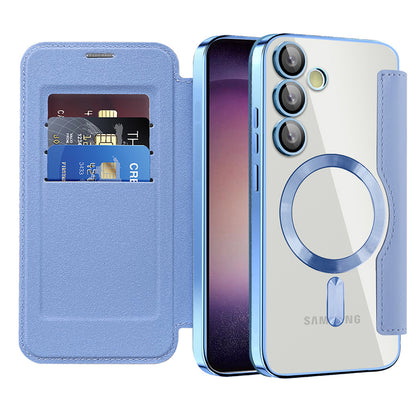 MagSafe futrola za Samsung Galaxy S23+ S916, Techsuit, SmartMag Book, Plava