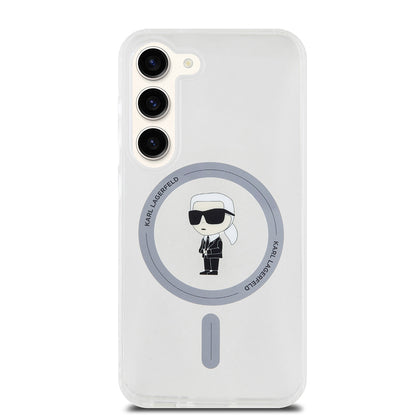 MagSafe futrola za Samsung Galaxy S23 S911, Karl Lagerfeld, IML Ikonik Karl, Prozirna