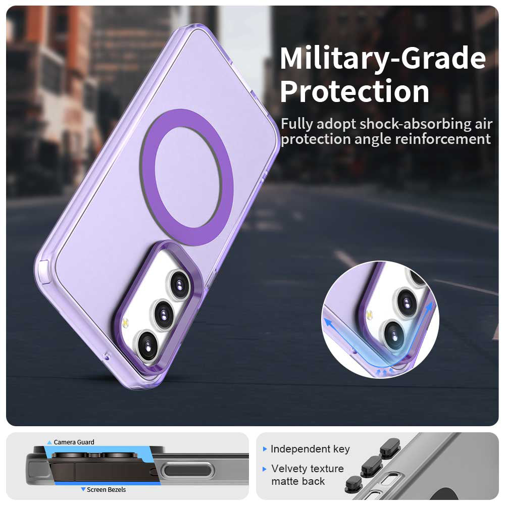 MagSafe futrola za Samsung Galaxy S23 S911, Techsuit, CandyCase, Ljubičasta