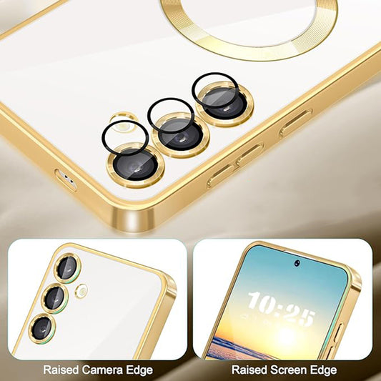 MagSafe futrola za Samsung Galaxy S23 S911, Techsuit, Luxury Crystal, Crna