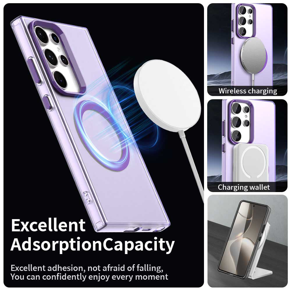 MagSafe futrola za Samsung Galaxy S23 Ultra S918, Techsuit, CandyCase, Ljubičasta