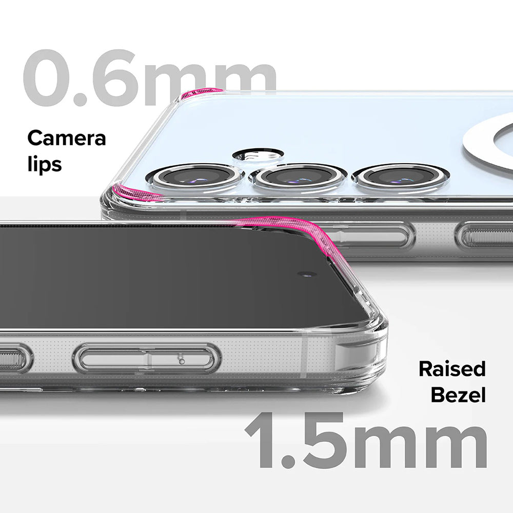 MagSafe maska za Samsung Galaxy S24 FE S721, Ringke, Fusion, Prozirna