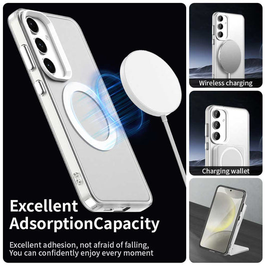 MagSafe futrola za Samsung Galaxy S24 FE S721, Techsuit, CandyCase, Bijela