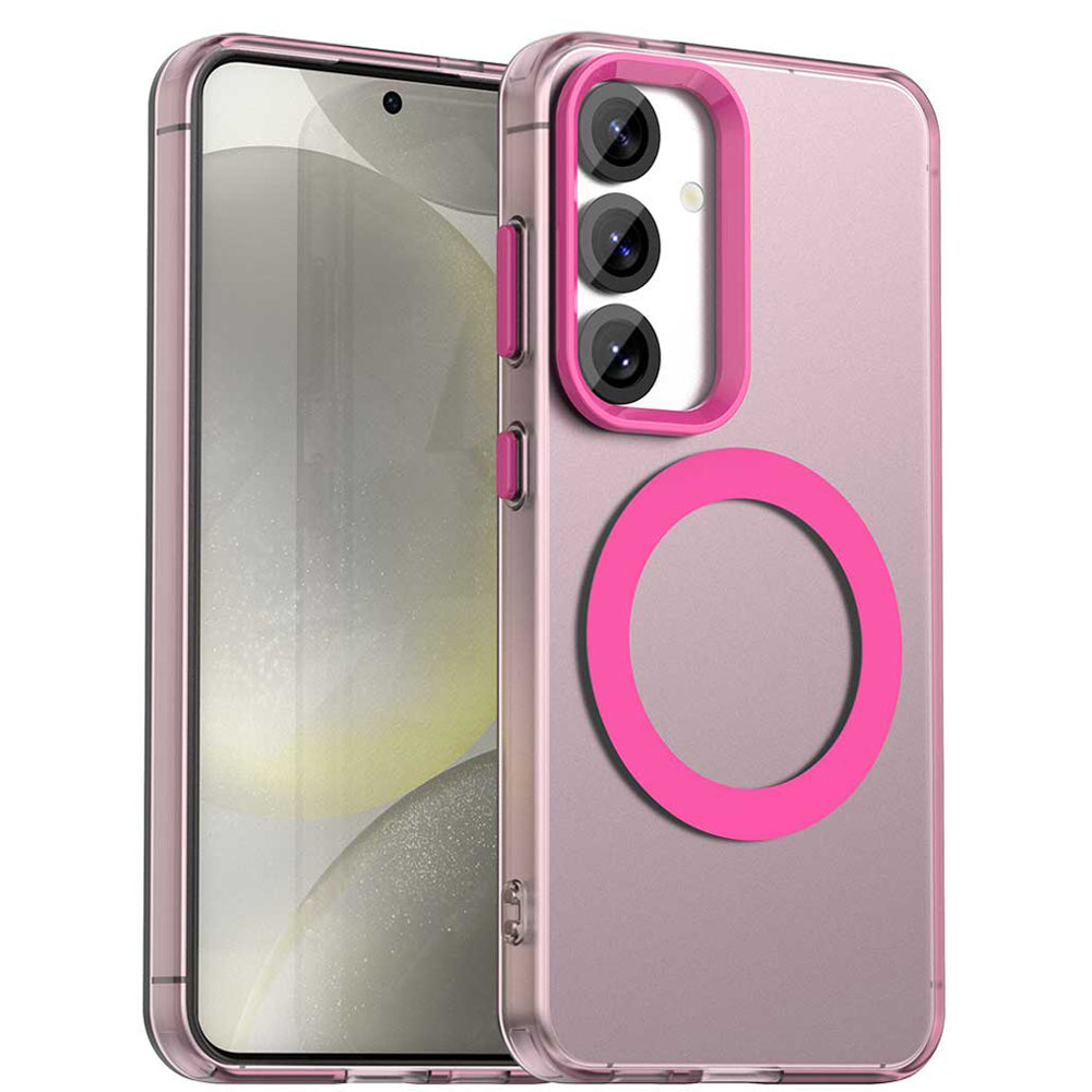 MagSafe maska za Samsung Galaxy S24 FE S721, Techsuit, CandyCase, Roza
