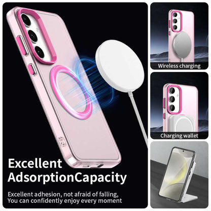 MagSafe maska za Samsung Galaxy S24 FE S721, Techsuit, CandyCase, Roza
