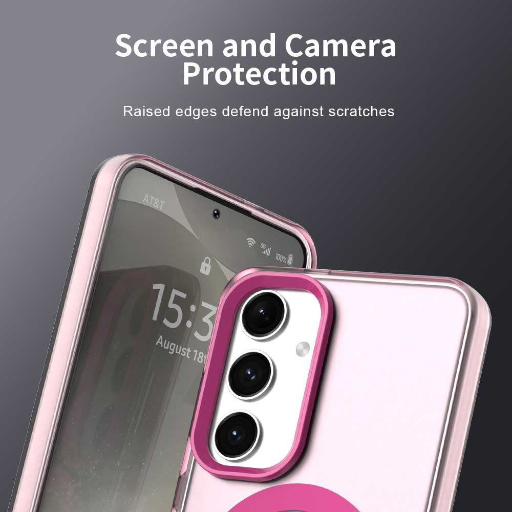 MagSafe maska za Samsung Galaxy S24 FE S721, Techsuit, CandyCase, Roza