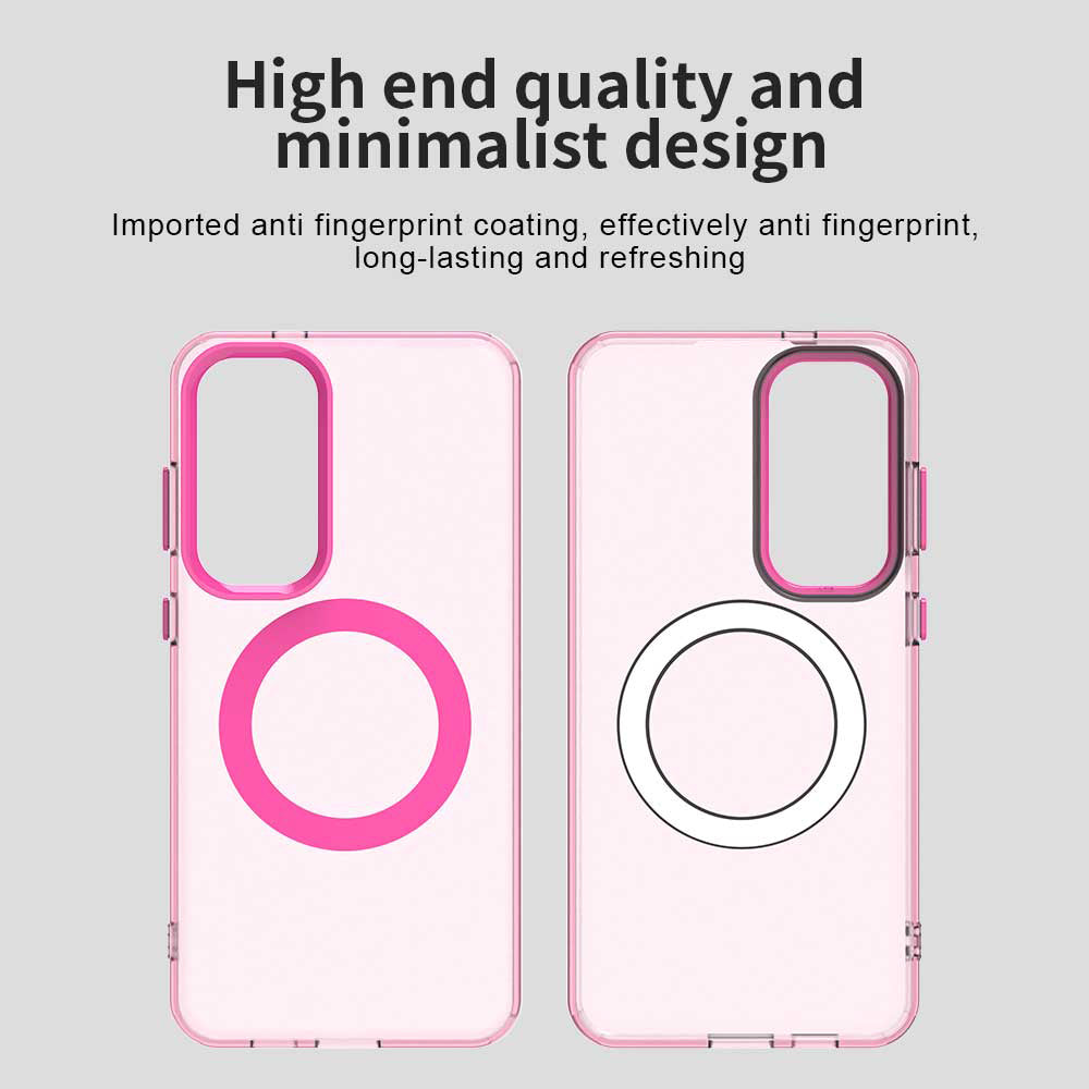 MagSafe maska za Samsung Galaxy S24 FE S721, Techsuit, CandyCase, Roza