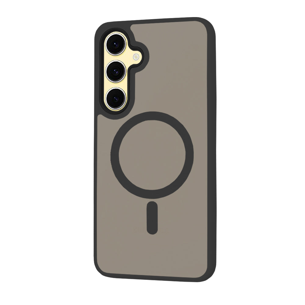 Futrola MagSafe za Samsung Galaxy S24 FE S721, Techsuit, HaloFrost, Crna