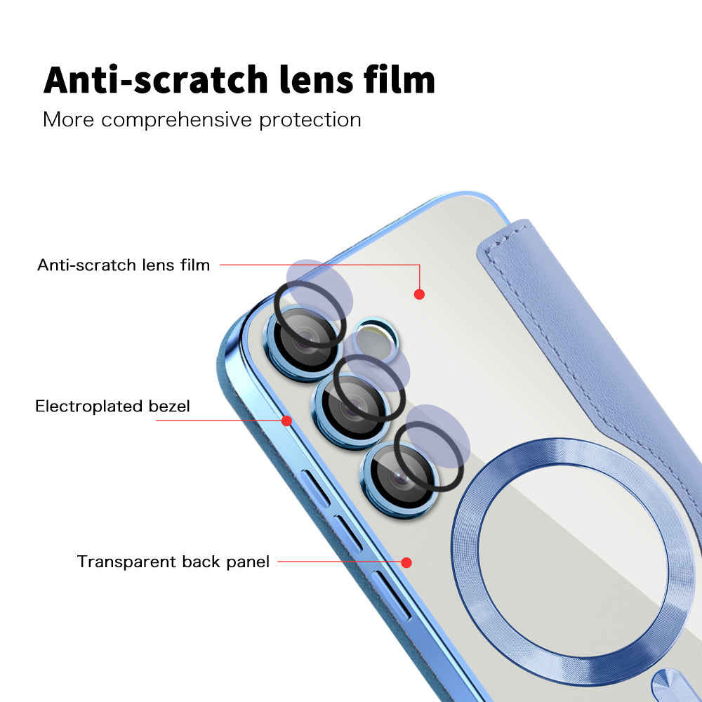 MagSafe futrola za Samsung Galaxy S24+ S926, Techsuit, SmartMag Book, Plava