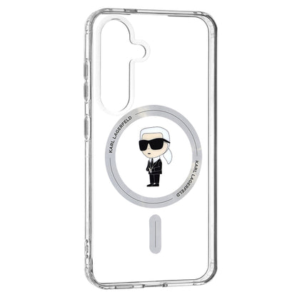 Futrola MagSafe za Samsung Galaxy S24 S921, Karl Lagerfeld, IML Ikonik Karl, Prozirna