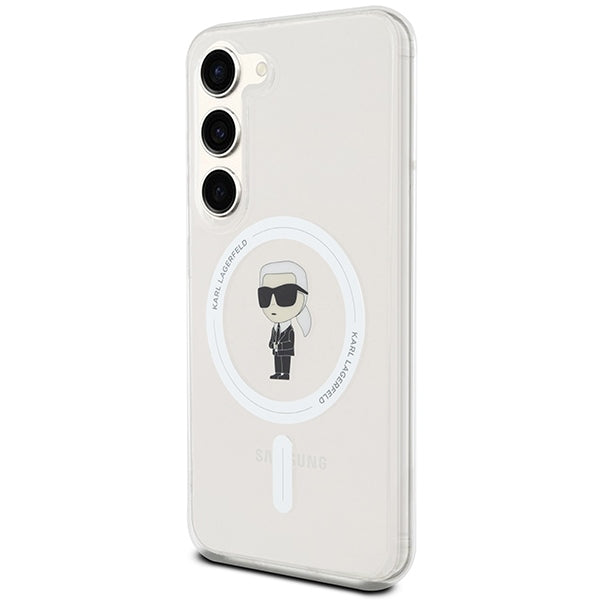 Futrola MagSafe za Samsung Galaxy S24 S921, Karl Lagerfeld, IML Ikonik Karl, Prozirna
