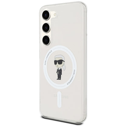 Futrola MagSafe za Samsung Galaxy S24 S921, Karl Lagerfeld, IML Ikonik Karl, Prozirna