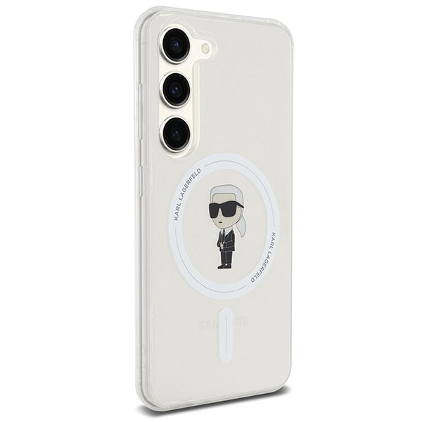 Futrola MagSafe za Samsung Galaxy S24 S921, Karl Lagerfeld, IML Ikonik Karl, Prozirna