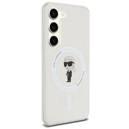 Futrola MagSafe za Samsung Galaxy S24 S921, Karl Lagerfeld, IML Ikonik Karl, Prozirna