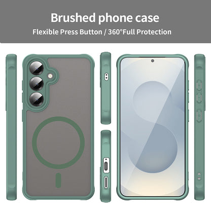 MagSafe maska za Samsung Galaxy S24 S921, Techsuit, HaloFrost II, Zelena