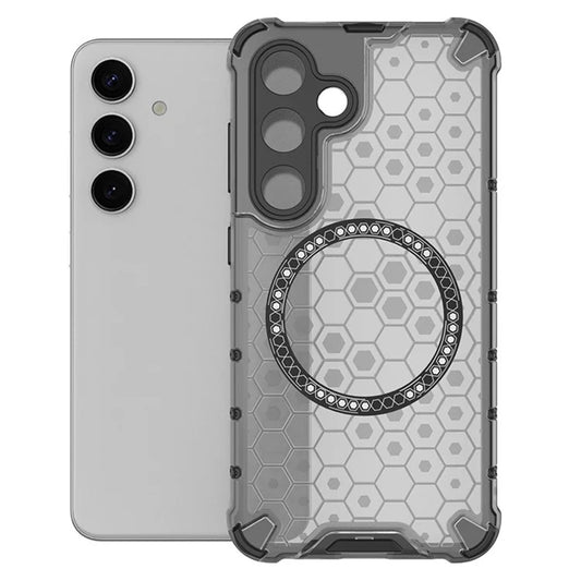 MagSafe futrola za Samsung Galaxy S24 S921, Techsuit, HoneyComb Shield, Crna